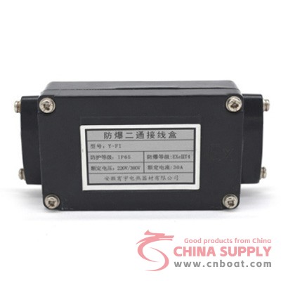 Explosion proof two-way junction box effectively prevents explosions