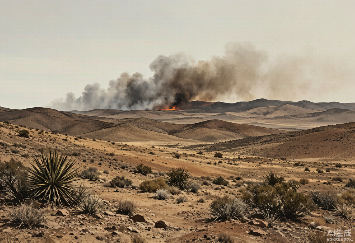 'Hawk' Wildfire Spreads Rapidly in Nevada, U.S.