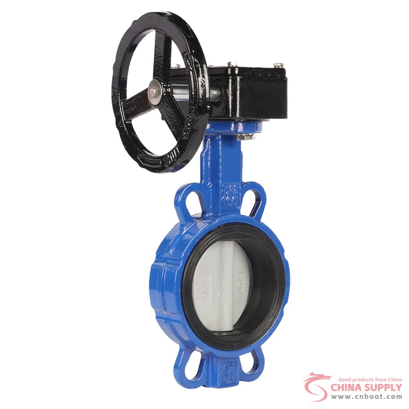 Worm Gear Wafer Butterfly Valve D371X-16Q